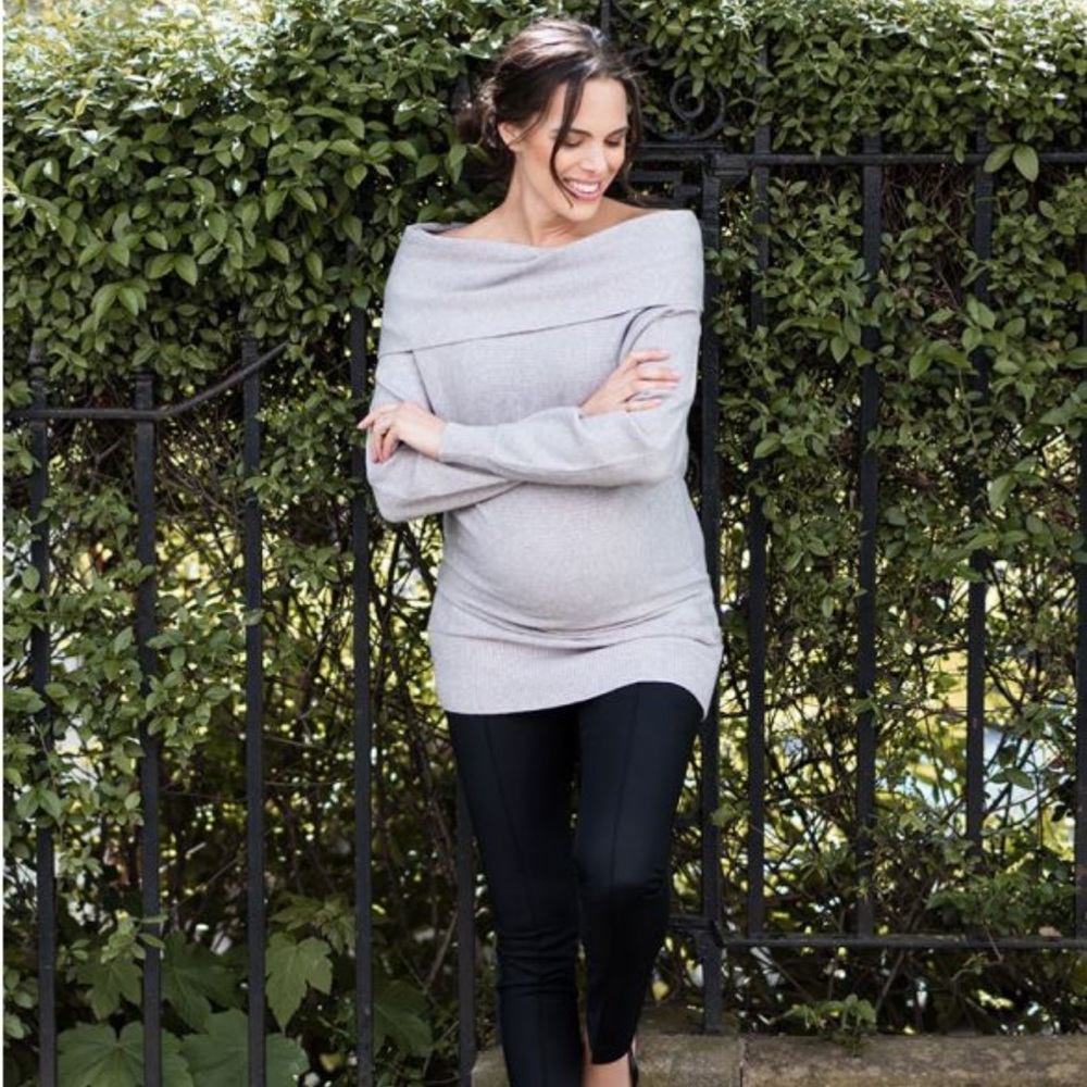 Seraphine Fold Over Knitted Tunic/Dress - Picture 3 of 11